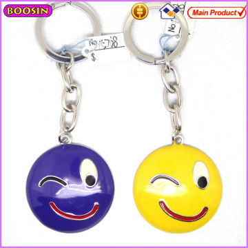 Promotion Gift Round Metal Clink Face émail Keychain (15768)